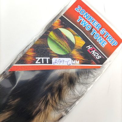 Hends Zonker Strips Two Tone Rabbit 6mm ZTT299 - Light Beige/Black