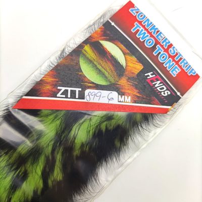 Hends Zonker Strips Two Tone Rabbit 4mm ZTT199 - Grey/Black