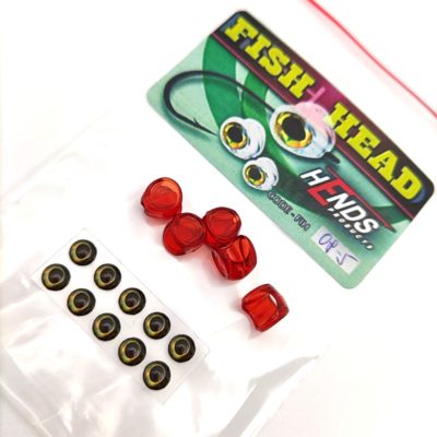 Hends Fish Head 5mm FIH08 - Red
