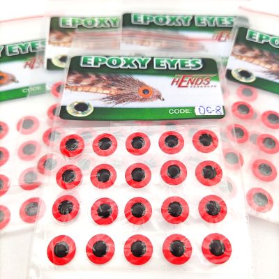 Hends Epoxy Eyes 4mm EE06 - Fluo Red