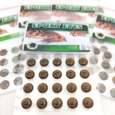 Hends Epoxy Eyes 4mm EE52 - Holographic Brown