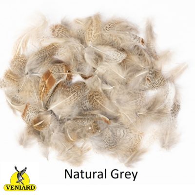 Veniard English Partridge Grey Neck Feathers - Natural - 1g