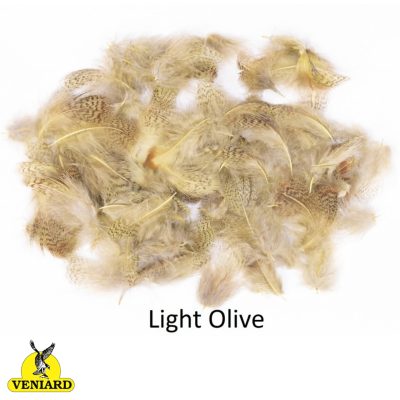 Veniard English Partridge Grey Neck Feathers - Light Olive - 1g
