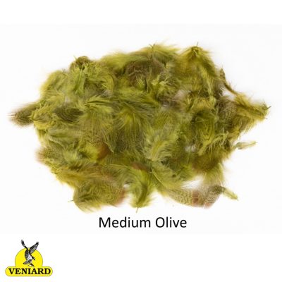 Veniard English Partridge Grey Neck Feathers - Medium Olive - 1g