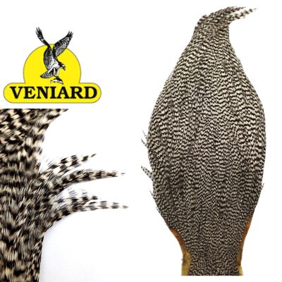 Veniard Premium Cock Capes - Neck - Grizzly